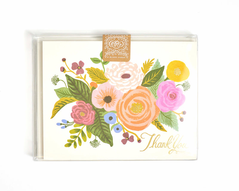 Thank you notes with flowers on them