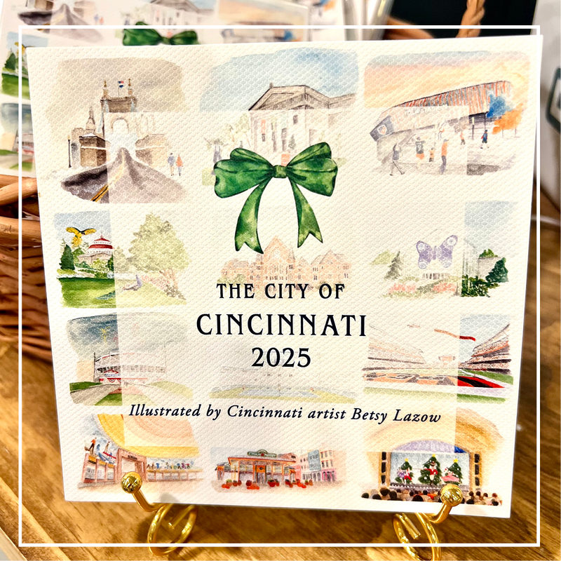 2025 Scenes of Cincinnati Calendar with Easel