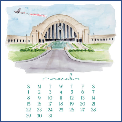 2026 Scenes of Cincinnati Calendar without Easel