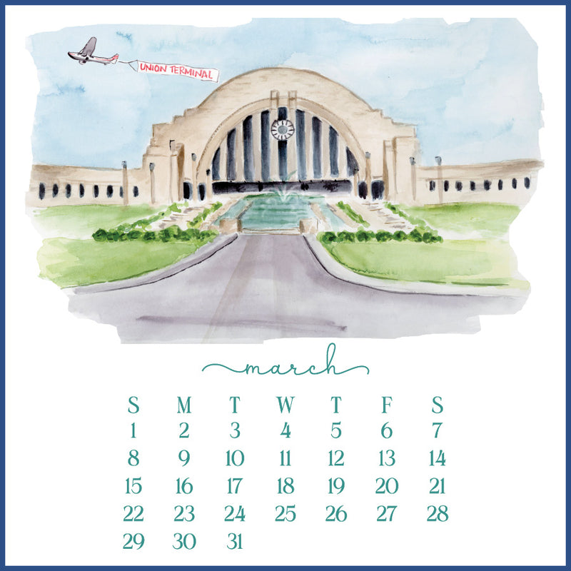 2026 Scenes of Cincinnati Calendar without Easel